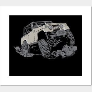 Jeepster commando offroad Posters and Art